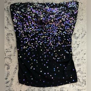 Express Sequins Tube Top
